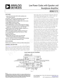 ADAU1373BCBZ-RL Datenblatt Cover