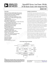 ADAU1461WBCPZ-R7 Datenblatt Cover