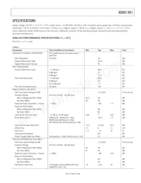 ADAU1461WBCPZ-R7數據表 頁面 3