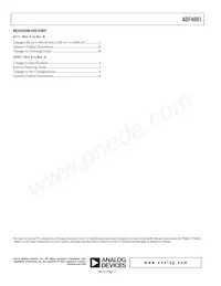 ADF4001BRU-REEL7 Datasheet Pagina 17