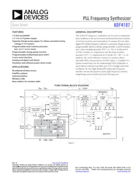 ADF4107BRU-REEL7 Datenblatt Cover