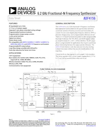 ADF4156BRUZ-RL Datasheet Cover