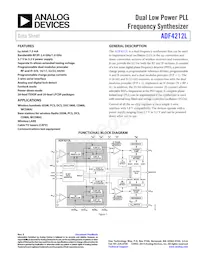 ADF4212LBCPZ-RL7 Datenblatt Cover