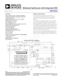 ADF4350BCPZ-RL Datasheet Copertura