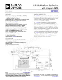 ADF4356BCPZ-RL7數據表 封面