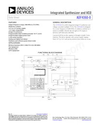 ADF4360-0BCPZRL Datasheet Cover