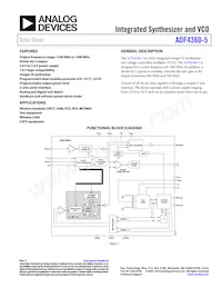 ADF4360-5BCPZ Datenblatt Cover