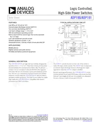 ADP191ACBZ-R7 Datasheet Cover