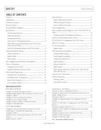 ADV7281WBCPZ-MA Datasheet Page 2