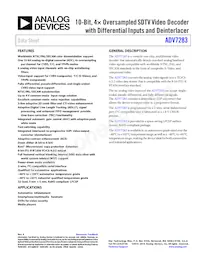 ADV7283WBCPZ Datasheet Copertura