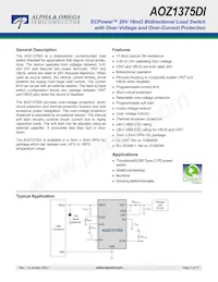 AOZ1375DI數據表 封面