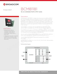 BCM81181A0KRFBG Datenblatt Cover