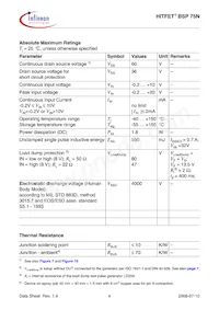 BSP75NNT Datasheet Pagina 4