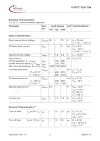 BSP75NNT Datasheet Pagina 5