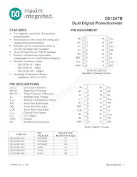 DS1267BS-100+T/R Datenblatt Cover