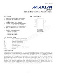 DS1804Z-C10+T&R Datasheet Copertura