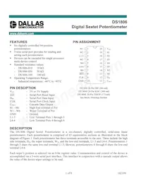 DS1806E-100+T&R Datasheet Cover