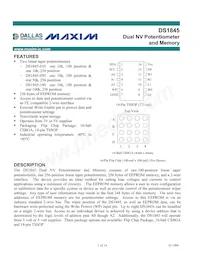 DS1845E-100/T&R數據表 封面