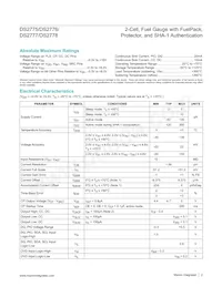 DS2777G+T&R Datasheet Pagina 2