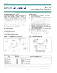 DS2780E+T&R Datasheet Cover