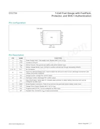 DS2784G+T&R Datasheet Pagina 7