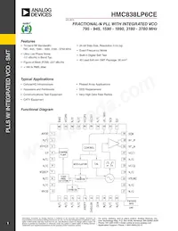 HMC838LP6CETR Datasheet Copertura