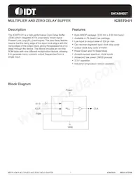 ICS570GI-01T Datasheet Cover