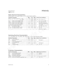 IPS021STRL Datasheet Pagina 3