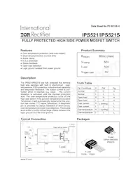 IPS521STRL Datenblatt Cover
