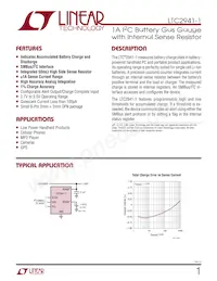 LTC2941IDCB-1#TRPBF Datasheet Copertura