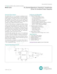 MAX13253ATB+T Datasheet Cover