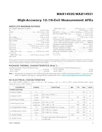 MAX14921ECS+T Datasheet Page 2