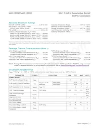 MAX16990ATCD/VY+ Datasheet Pagina 2