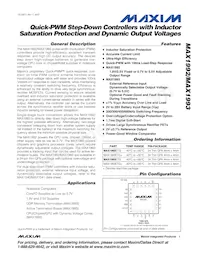 MAX1993ETG+TG24 Datasheet Cover