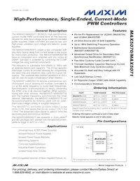 MAX5071CAUA-T Datasheet Copertura