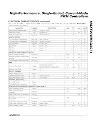 MAX5071CAUA-T Datasheet Pagina 3