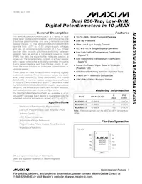 MAX5403EUB+TG075 Datenblatt Cover