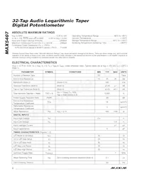 MAX5407EKA+T Datasheet Pagina 2