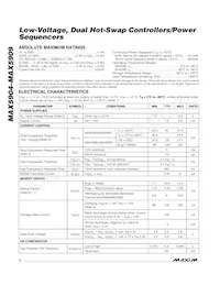 MAX5905ESA+T Datasheet Page 2