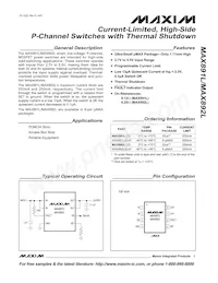 MAX891LEUA+TG035 Datenblatt Cover