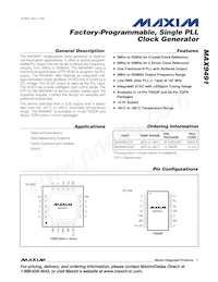 MAX9491ETP010+T Datasheet Copertura