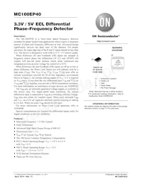 MC100EP40DT Datasheet Cover