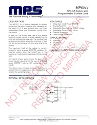 MP5011DQ-LF-P數據表 封面