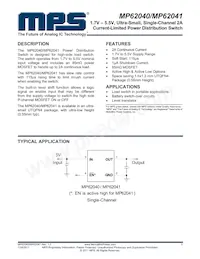 MP62041DQFU-1-LF-P Datasheet Cover