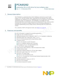 PCA85262ATT/AJ Datasheet Copertura