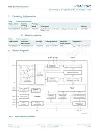 PCA85262ATT/AJ Datasheet Pagina 2