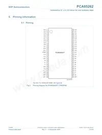 PCA85262ATT/AJ Datasheet Pagina 3