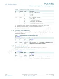 PCA85262ATT/AJ Datasheet Pagina 6