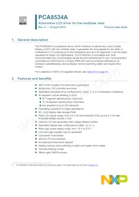 PCA8534AH/Q900/1 Datasheet Copertura