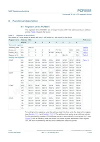 PCF8551BTT/AJ數據表 頁面 7